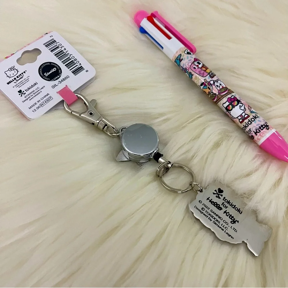 Tokidoki x Hello Kitty Oishii Adventure Die Cut Charm Reel & Pen - Picture 5 of 7
